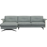 FLEXLUX Ecksofa Glow, super bequem durch hochwertigem Sitzaufbau mit Federkern, L-Form, Modernes skandinavisches Design blau