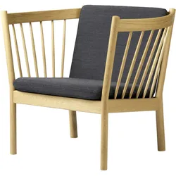 FDB Møbler J146 Sessel, eiche natur / dunkelgrau