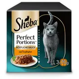 Sheba Perfect Portions Sauce mit Truthahn 8 x 3 x 375 g