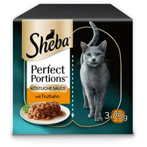 Sheba Perfect Portions Sauce mit Truthahn 8 x 3 x 375 g