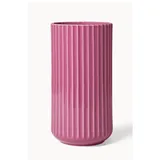 Lyngby Vase, Porzellan, Lila, 20,5x11x11