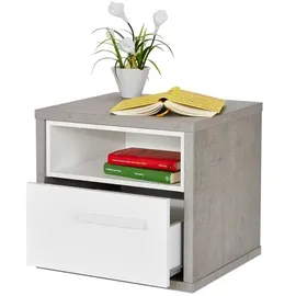 Möbel Kraft Nachtschrank Milow 45 x 40 x 42 cm Weiß