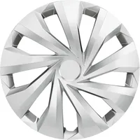 Trimak Radkappen 13-14-15-16 Zoll 4er Set Radzierblenden Silber Schwarz Schlagfest, Silber / 14-Zoll-Radkappen, ABS Kunststoff, Schlagfest, Hochwertig silberfarben