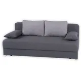 Roller Schlafsofa - grau - mit Staukasten