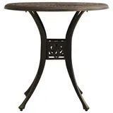 vidaXL Gartentisch Bronzen Ø 78 x 72 cm Braun