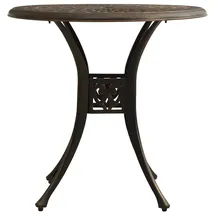 vidaXL Gartentisch Bronzen Ø 78 x 72 cm Braun