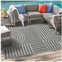 Sanat Berlin Outdoor-Teppich 80 x 150 cm Grau