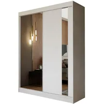 masseno Schwebetürenschrank Grazia 150 x 216 x 61 cm Weiß