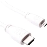 Raspberry RPI M-HDMI HDMI Micro-HDMI 1 m Weiß