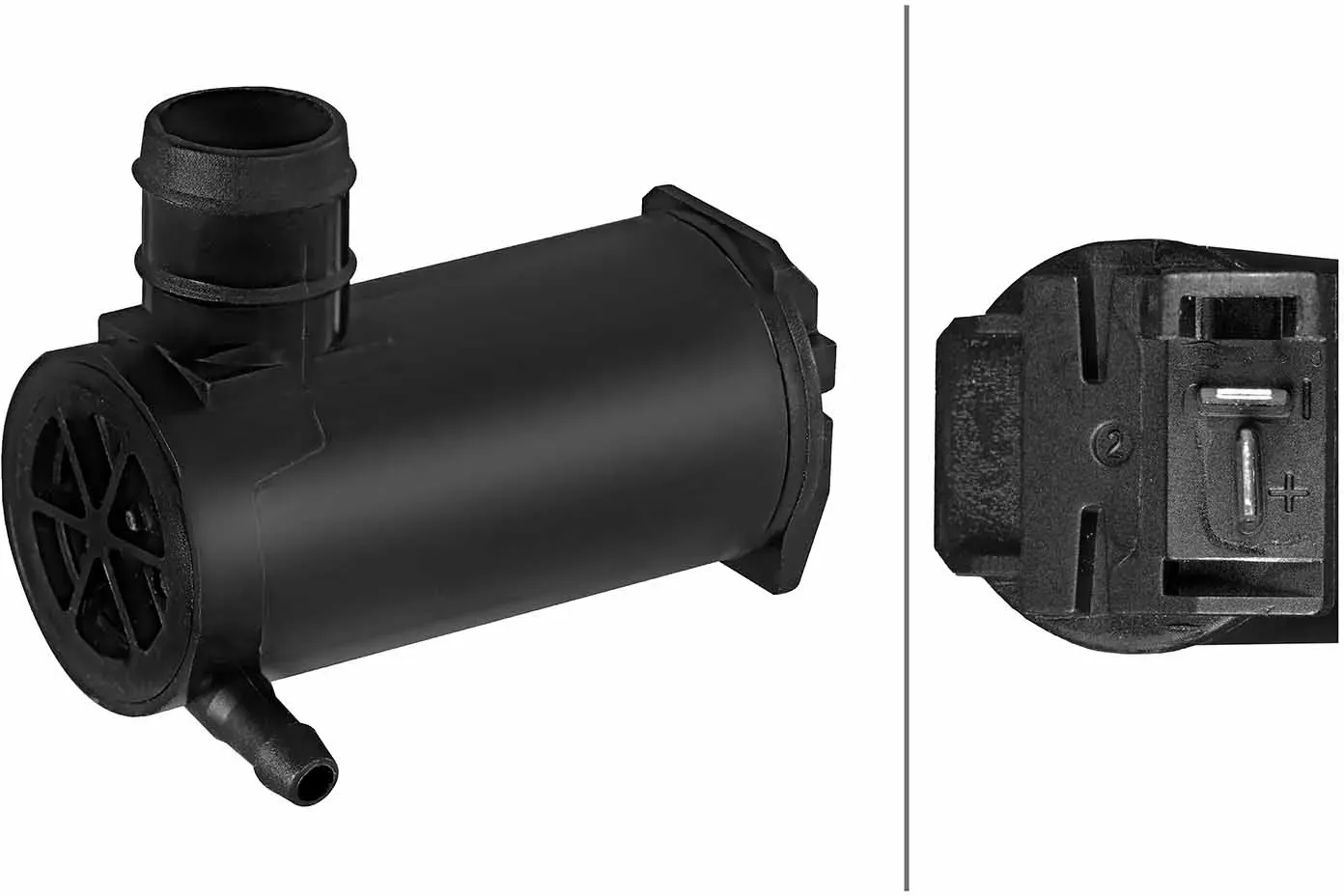 HELLA Waschwasserpumpe, Scheibenreinigung 8tw006848641 vorne für Ford KIA