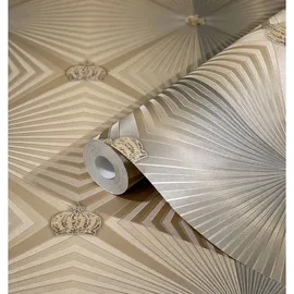 Glööckler Vliestapete »Glööckler Imperial«, bronzefarben, strukturiert - braun