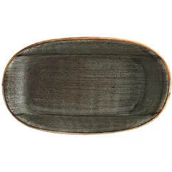 12 x Aura Space Gourmet Platte oval 24x14cm * - Bonna  Premium Porcelain