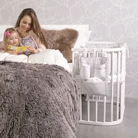 babybay Utensilo für alle Modelle, weiß Sternemix sand/azurblau