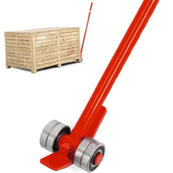 VEVOR Hebelstange mit Rollen 150cm Grifflänge Hebelstange Räder Max. Tragfähigkeit bis zu 3Tonnen Hebewerkzeug aus Kohlenstoffstahl Hebehilfe Ideal für Metallurgie Automobilbau Maschinenbau
