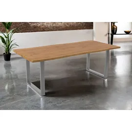 möbelliebling Baumkante 240 x 77 x 100 cm silber