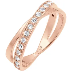 Elli Edel Wickelring Kristalle 925 Silber Ringe   Damen 