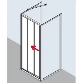 Kermi Nova 2000 Gleittür 3-teilig STD 0900x