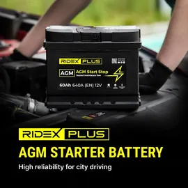 ridex plus Starterbatterie 80Ah 12V