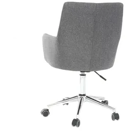 miliboo Design-Bürosessel Stoff Anthrazitgrau