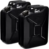 Bw Benzinkanister Metall 2x 20 Liter Schwarz