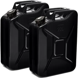 Bw Benzinkanister Metall 2x 20 Liter Schwarz