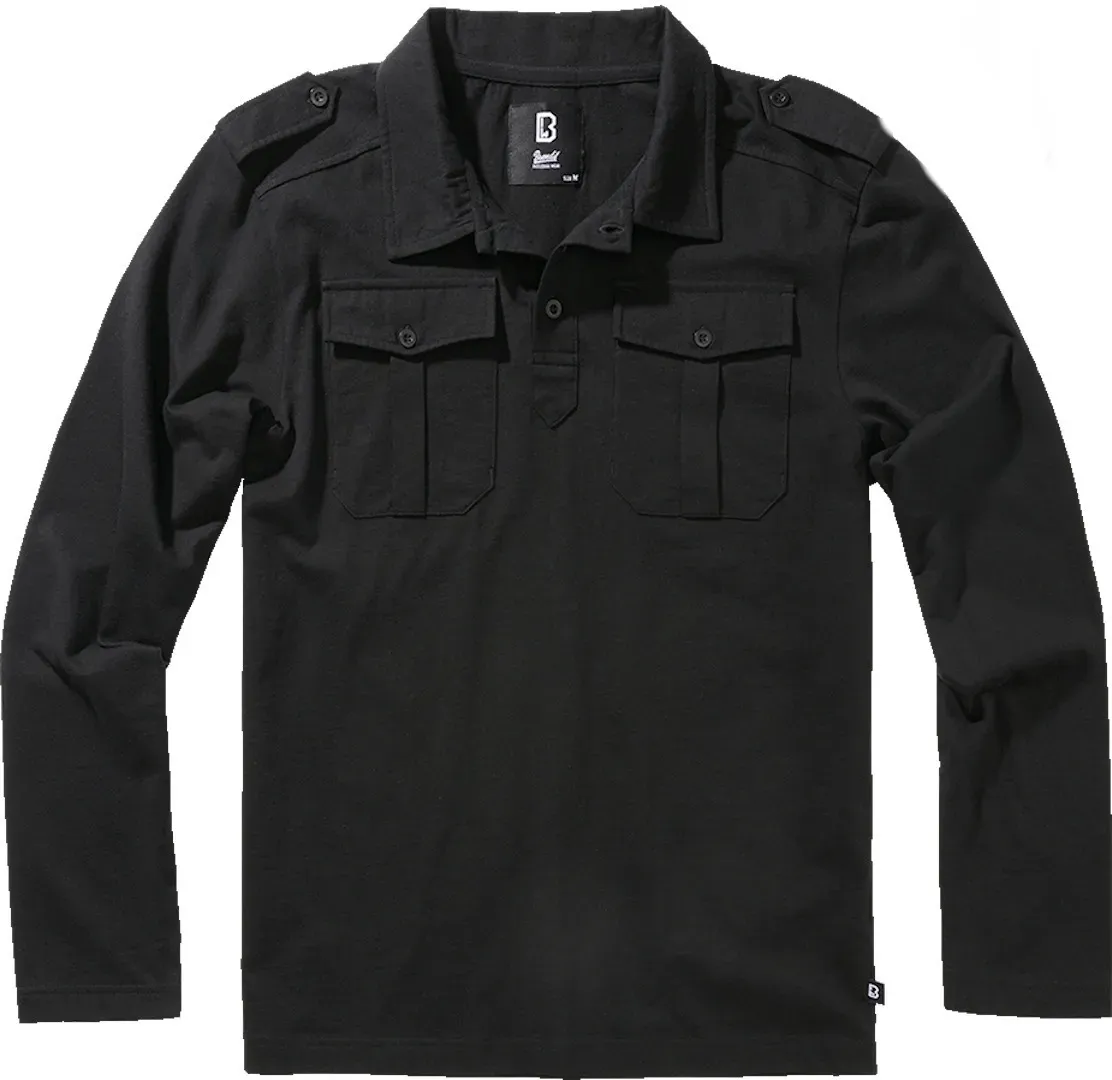 Brandit Willis Poloshirt, zwart, L Voorman