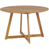VCM Livetastic Esstisch Beige, Holz, Holzwerkstoff, Kautschukholz,Kautschukholz, furniert, massiv, rund, eckig, 52x75x120 cm, Esszimmer, Tische, Esstische