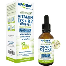 Vitamin D3 1.000 IE + Vitamin K2VITAL® 20 μg pro Tropfen - vegetarisch - 50 ml 50ML