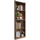 modfu Vitrine, Walnuss, Holzwerkstoff, 55x180x32 cm, Wohnzimmer, Wohnwände, Vitrinenschränke