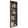 modfu Vitrine, Walnuss, Holzwerkstoff, 55x180x32 cm, Wohnzimmer, Wohnwände, Vitrinenschränke