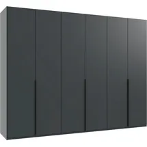 WIMEX Kleiderschrank »Mugano,in 8 Breiten,3 Höhen,2 Tiefen, viele Farben, Made in Germany« in Basic oder Premium Ausstattung, mit langen oder kurzen Griffen aus Metall, mit oder ohne Spiegel, schwarz