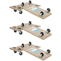 Baumarktplus TRUTZHOLM 6er Set Transportroller Soft Wheel Indoor MDF