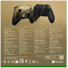 Microsoft Xbox Wireless Controller gold shadow