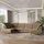 masseno WOHNLANDSCHAFT TERAMO Beige, Velours-Stoff mit Schlaffunktion