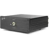 Dynavox AMP-S III, Verstärker- und Lautsprecher-Umschalter, Aluminium-Gehäuse, 2 Boxenpaare auf 1 Verstärker oder 2 Verstärker auf 1 LS-Paar, Verbindung über Bananenstecker/Klemmanschluss, Schwarz