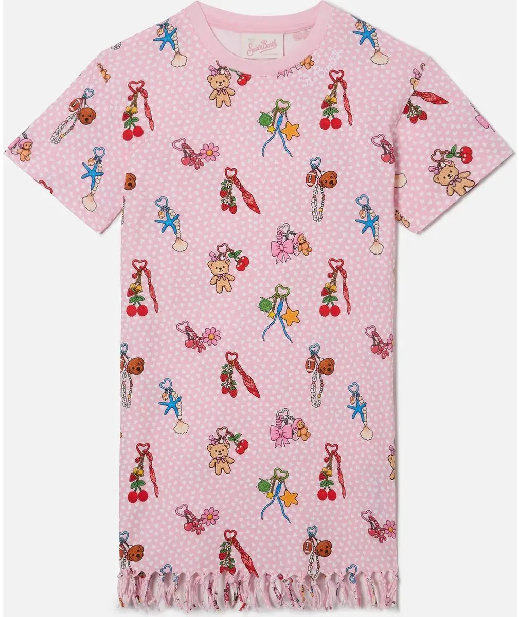 MC2 Saint Barth Abbey Girl Dress With Fringe charms party 20 emb (03849L) 8 yrs