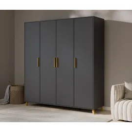 Rauch Drehtürenschrank Shinjo 187 x 203 x 53 cm Grau