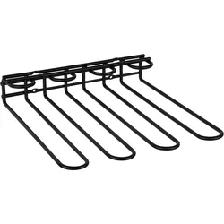 Ablageregal APS, schwarz, Metall, Regale, Küchen-Regal, Metall, für bis zu 12 Gläser