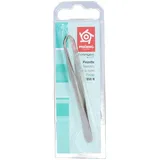 Pfeilring Augenbrauenpinzette 9 Cm gekröpft vernickelt