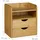 Relaxdays Schreibtisch-Organizer 22,2 x 21,1 x 14,4 cm 2-tlg. braun