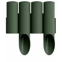 Palisaden aus Kunststoff grun 230cm x 25.5cm | Rasenkanten | Beeteinfassung | Beetumrandung | Beetbegrenzungen