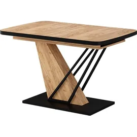 Vicco Fenaro 120 x 80 cm ausziehbar Schwarz/Eiche