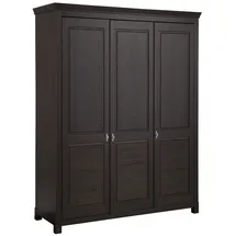 Home Affaire Kleiderschrank »Rauna, mit Lamellen und Kassetten, klassischer Landhausstil, rustikal«, (2 Breiten: 113/159 cm H/T ca. 195/60 cm), massive Kiefer, Metallgriffe, mehrere Varianten, zeitloses Design