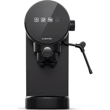 Klarstein Retro Mini-Espressomaschine 0,9L schwarz mit Milchaufschäumer