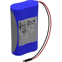Ansmann 2S1P Akkupack 2x 18650 Kabel Li-Ion 7.2 V 2550 mAh