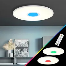 Brilliant LED Panel Odella 24W CCT+RGB Ø45cm mit Fernbedienung