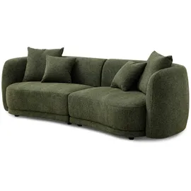 Livora Sofa 2-Sitzer 268x91x80 grün meliert LUCA
