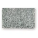 WohnDirect Premium Badematte Einzeln zum Set kombinierbar • Badvorleger Duschmatte • rutschfest & Waschbar • Badteppich, Badezimmerteppich Grau • 60 x 100 cm