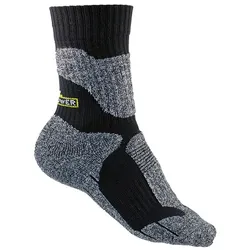 WORKPOWER Winter Funktionssocken - grau;meliert-schwarz;meliert - 39-42