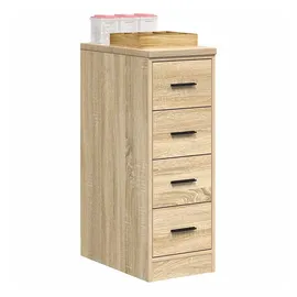 vidaXL Garagen-Aufbewahrungsschrank Sonoma-Eiche Massivholz Kiefer